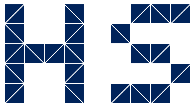 Hobart Scaffolding Blue Icon Logo